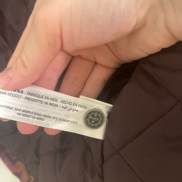 Ariat Western Aztec Maroon Purple Patterned Shacket Barn Jacket - Picture 4 of 9